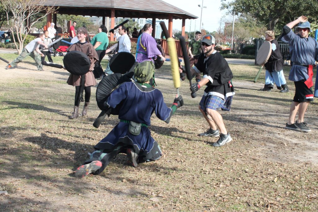 The wounded fight on.